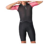 Castelli Saturday Morning Short Sleeve Race Suit Grigio XL Uomo Black / Pink Giro / Grey Smoke