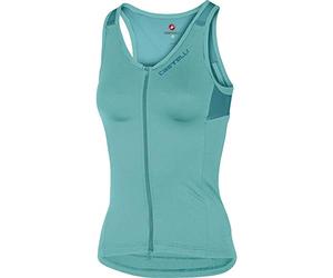 Castelli Solare Top Reggiseno Sportivo, Donna, Light Turquoise/Marine Blue, L