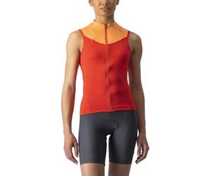 CASTELLI Solaris Sleeveless Jersey, T Shirt Donna, Hibiscus/Soft Orange, L