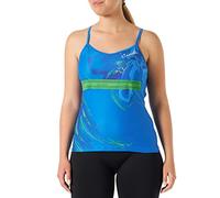 Castelli SPAGHETTINO Top, Maglietta Donna, Matte Blue/Kelly Green, XL