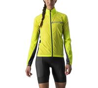 Castelli Squadra Stretch Jacket Giallo XL Donna Fluo Yellow / Dark Grey