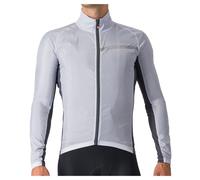 Castelli Squadra Stretch Jacket Blu 2XL Uomo Silver / Dark Grey
