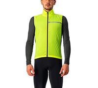 CASTELLI Squadra Stretch Vest, Gilet Sportivo Unisex Adulto, Yellow Fluo/dark Gray, M
