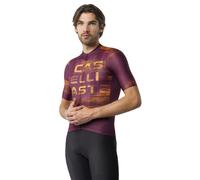 CASTELLI Stratus Logo Jersey M - maglia ciclismo - uomo Bordeaux L