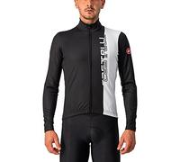 Castelli TRAGUARDO Jersey FZ, T-Shirt Uomo, Light Black/White