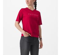 CASTELLI Trail Tech 2 W Tee, Maglietta Donna, Rosso (Dark Red)