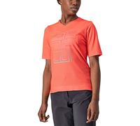 Maglia Castelli Trail Tech manica corta rosso corallo donna - M
