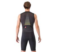 Castelli - Free Sanremo Tri Suit Sleeveless - Tuta ciclismo intera L grigio