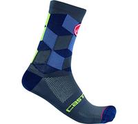 Castelli Unlimited 15 Calzini, Uomo, Dark Steel Blue, L/X