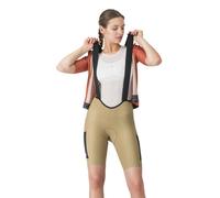 CASTELLI Unlimited Endurance DT W - salopette corta - donna Light Brown S