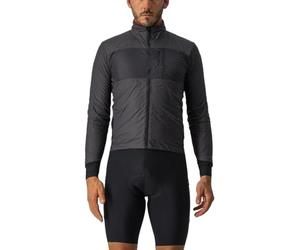 CASTELLI Unlimited Puffy Jacket Giacca, Uomo, Grigio (Dark Gray/Black-Brilliant Orange), L