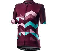 Castelli Unlimited W Maglietta, Donna, Sangria, L