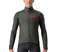 CASTELLI Uomo Giacca Sportiva, Verde (Military Green/Dark Gray), S