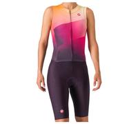 Castelli Free Sanremo 3 Suit Sleeveless W - body ciclismo - donna S Violet/Orange woman