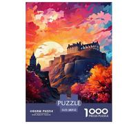 Castello al tramonto 1000 Pezzi Adulti Puzzle Bambini Intrattenimento Creativo Giochi Difficili Impossibili 52x38cm/1000pcs