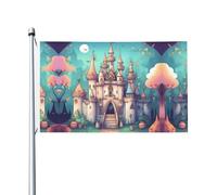 Castello classico Stampe Bandiera su entrambi i lati 3 x 5FT leggera e resistente al colore con asole Ideale per feste all'aperto e giardini.