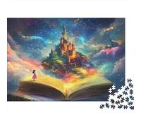 Castello da Favola Fantasy Puzzle 1000 Pezzi Carta Puzzle per Adulti Scenario da Sogno Relax Interazione Familiare Migliora la Concentrazione Regalo Casa 38x26cm/1000pcs