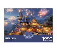 Castello dei Sogni Puzzles IntRattetetototenimento Creativo 1000 Pezzi Cabana di favole Puzzle Di Autotone Decora La Casa Giochi-rompicapo Per Adulti E Bambini Da 12 Anni 38x26cm/1000pcs