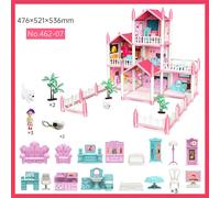 Castello della principessa casa delle bambole giocattolo magico con mobili...