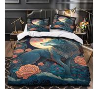 Castello delle fiabe Set Di Copripiumino 3 pezzi ultra microfibra stampa 3D con federa per cuscini cerniera nascosta Fantasia sognante copripiumino for adulti e bambini Super king（260x220cm）