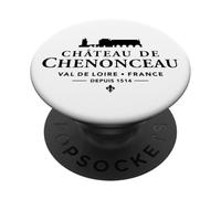 Castello di Chenonceau Val de Loire, Francia 1514 Stampa nera PopSockets PopGrip Adesivo