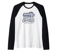 Castello di Chenonceau Val de Loire Francia Stampa Marina Maglia con Maniche Raglan