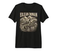 Castello di Eilean Donan Scozia Highlands Loch Maglietta Premium