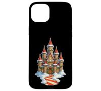 Castello di Natale Snowy Candy Cane Percorso Custodia per iPhone 15 Plus