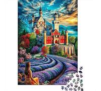 Castello di Neuschwanstein Puzzle 1000 Pezzi, Jigsaw Puzzle Ad Alta Difficoltà Regali Per Adulti E Adolescenti Home Giochi 52x38cm/1000pcs