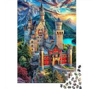 Castello di Neuschwanstein Puzzle 1000 Pezzi, Jigsaw Puzzle Ad Alta Difficoltà Regali Per Adulti E Adolescenti Home Giochi 70x50cm/1000pcs