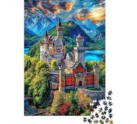 Castello di Neuschwanstein Puzzle 1000 Pezzi, Jigsaw Puzzle Per Adolescenti E Bambini, Giochi Stimolanti Per Tutta La Famiglia 52x38cm/1000pcs
