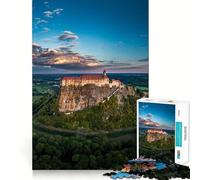 Castello di Riegersburg, vista aerea, Stiria Puzzle da 1000 pezzi per adolescenti Rafforza la memoria Calma Rilassante Bordo liscio (38x52cm)