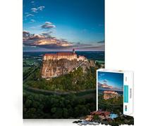 Castello di Riegersburg, vista aerea, Stiria Puzzle da 1000 pezzi per ragazzi Puzzle per allenamento mentale Gioco di gruppo Arte Assemblaggio Regalo classico (50x75cm)