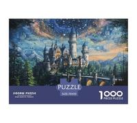 Castello Fiabesco Puzzle 1000 Pezzi Carta per Adulti Notte Stellata Gioco di Puzzle 1000 Pezzi Relax Famiglia Decorazione Regalo 70x50cm/1000pcs 70x50cm/1000pcs
