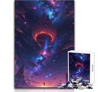 Castello galleggiante tra le stelle Puzzle da 1000 pezzi per adulti Gioco educativo e divertente, attività di apprendimento, regalo perfetto e premuroso per ogni occasione Dimensioni 38x26cm