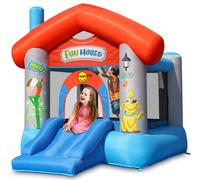 Castello Giostra Gonfiabile con Pompa Happy Hop Fun House