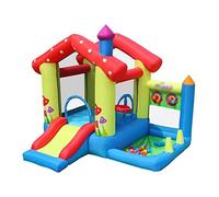 castello gonfiabile, Con ventilatore, borsa for il trasporto, paletti e kit di riparazione Cuscino d'aria Piscina giocattolo Grande trampolino gonfiabile domestico