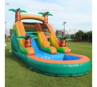 Castello gonfiabile gonfiabile per adulti e bambini, 21 x 9 x 12 FT PVC Bounce House con grande scivolo e parete rampicante, castello rimbalzante gonfiabile con ventilatore da 1100 W per cortile parco