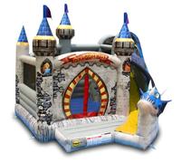 Castello Gonfiabile per Bambini Drago con Scivolo Professionale