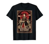 Castello Gotico della Contessa Elizabeth Bathory Halloween Spooky Maglietta con Stampa Grafica Economica