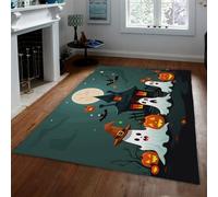 Castello gotico e fantasma stuoie da cucina di Halloween zucca lascia pile basso Home Decor tappeti da cucina carino dormitorio Home Decor estetico 120x160cm