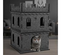Castello in feltro cuccia per gatti CanadianCat Modello L a 2 piani - Cuccia per gatti - 1° ORDINE? scegli lo sconto BZR5 / BZR20 + 200 punti fedeltà