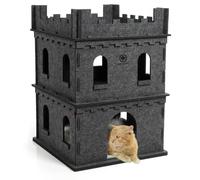 Castello in feltro cuccia per gatti CanadianCat - Modello XXL a 2 piani - Cuccia per gatti - 1° ORDINE? scegli lo sconto BZR5 / BZR20 + 200 punti fedeltà grigio