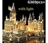 Castello magico Micro blocchi duri Architettura medievale Puzzle 3D Edificio creativo Decorazioni da scrivania Regalo di festa di Natale