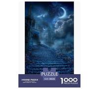 Castello magico Puzzle 1000 Pezzi 38x26cm/1000pcs Scale blu Gioco Educativo E Rilassante Creativo E Decorativo Regalo Per Tutte Le Età