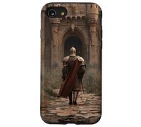 Castello Medievale e Cavaliere Arte Custodia per iPhone SE (2020) / 7/8