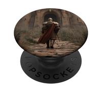 Castello Medievale e Cavaliere Arte PopSockets PopGrip Adesivo