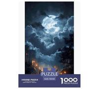 Castello Puzzles 1000 Pezzi Gioco Di Sfida GioGattotolo Adulti E Bambini Enchanted Notte Gioco Di Puzzle Divertimento Famiglia Gioco EduGattoivo Regalo Decorazione Casa 70x50cm/1000pcs