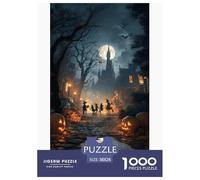 Castello Puzzles 1000 Pezzi Gioco Di Sfida GioGattotolo Adulti E Oltre 12 Anni Enchanted Notte Gioco Di Puzzle Sfida EduGattoiva Tempo Di Famiglia Regalo Decorazione Casa 38x26cm/1000pcs