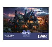 Castello Puzzles IntRattetetototenimento Creativo 1000 Pezzi Classici Castello of Terror Puzzle Decorazione Perfetta Giochi-rompicapo Per Adulti E Bambini 70x50cm/1000pcs